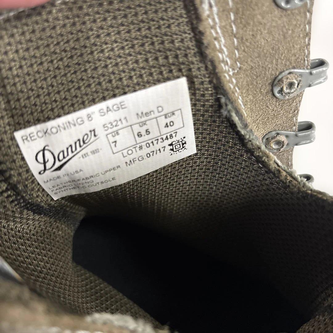 未使用　米軍実物　DANNER RECKONING 8 SAGE 25cm ③