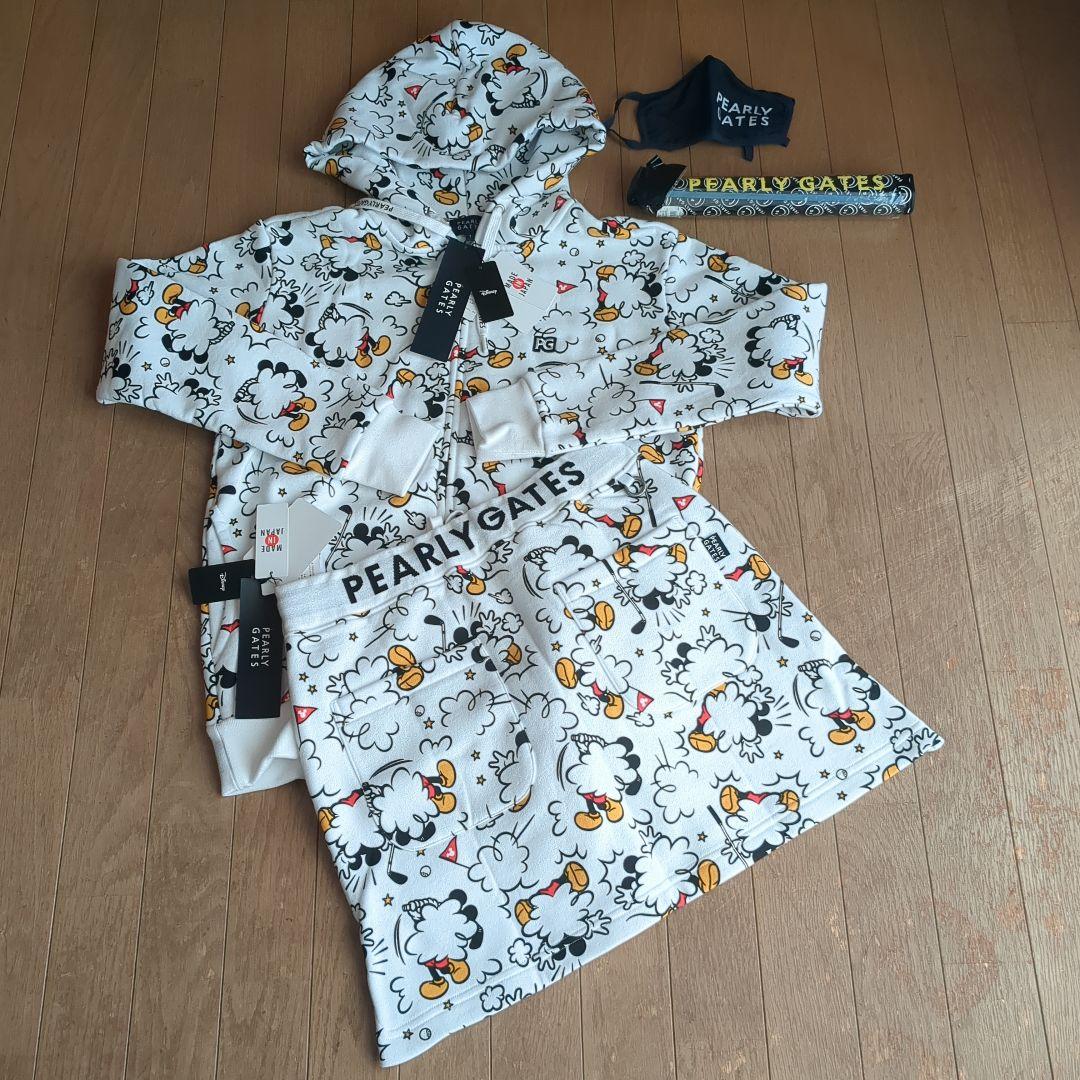 パーリーゲイツ ミッキーマウス特別コレクション セットアップ+マスク+太グリップ