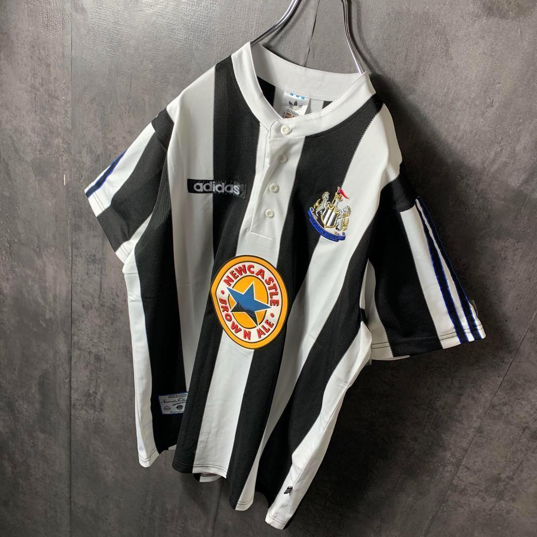 【★ニューカッスル】 アディダス メンズ サッカー レトロ ユニフォーム 2XL