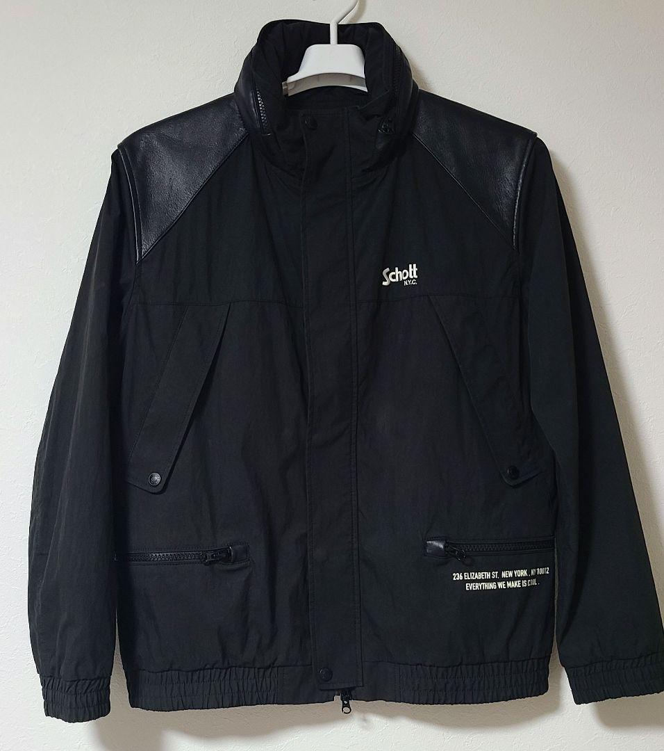 Schott レザーコンビ ジャケット/マウンテンパーカー Lサイズ ☆美品☆
