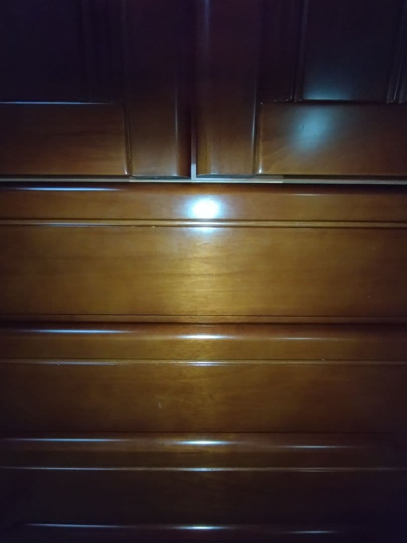 洋服タンス　幅 80.5cm　木製　引出4つ　ロッカー　ワードローブ