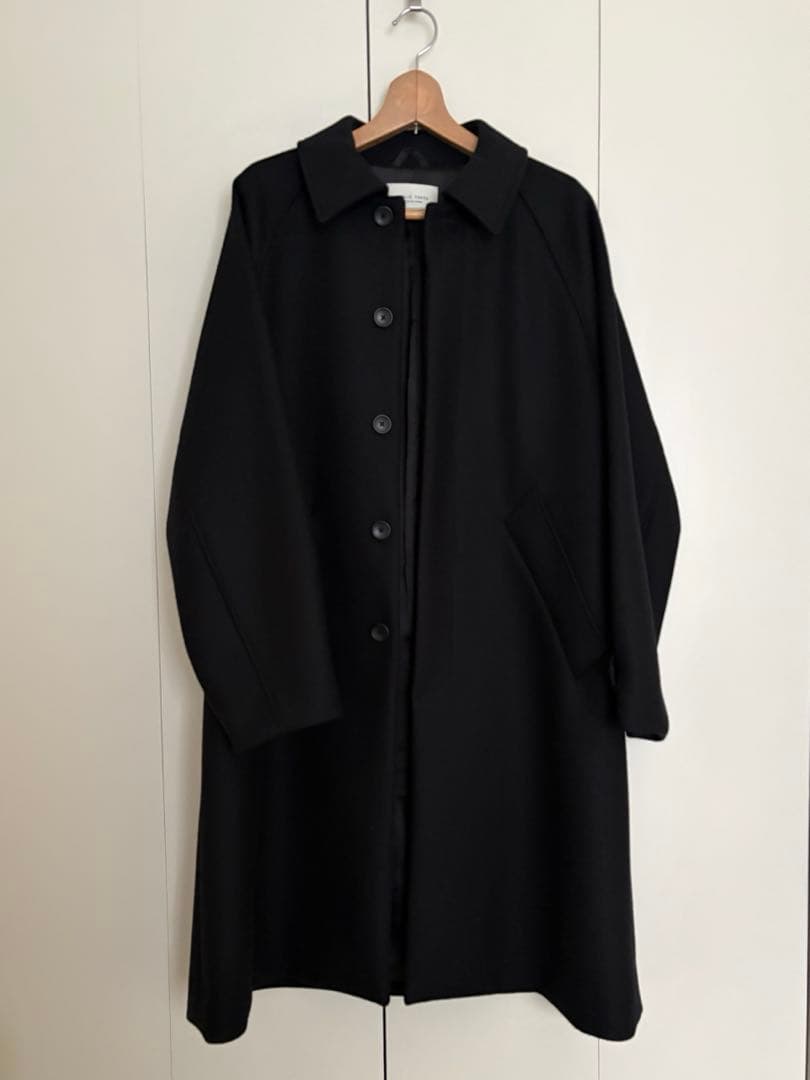 PUBLIC TOKYOメルトンオーバーサイズステンカラーコート