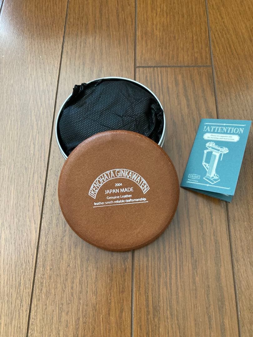 未使用 池之端銀革店 マルチケース 携帯灰皿 ケース付 Cr-131