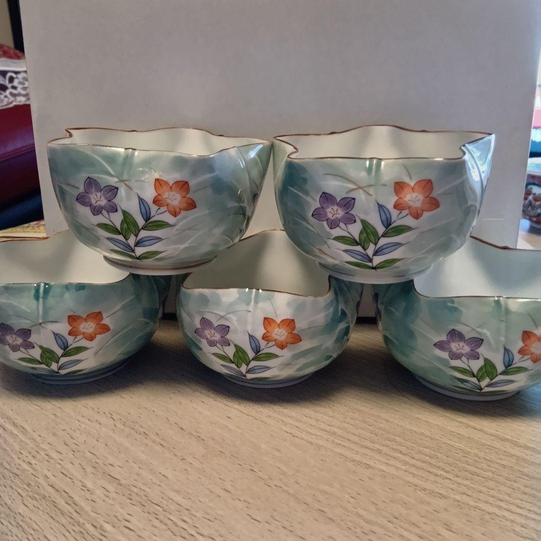 【未使用美品】有田焼☆小石原窯☆星型小鉢☆梅型小鉢☆5個セット