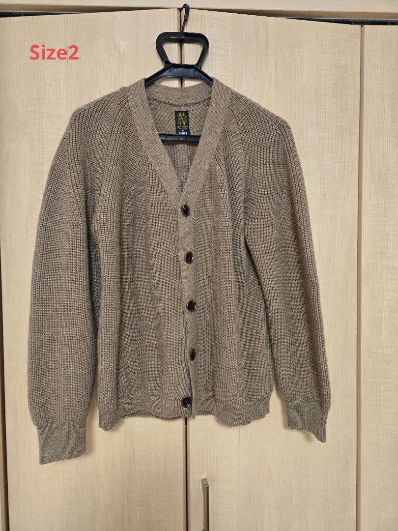 BATONER for SHIPS ベージュ カーディガン