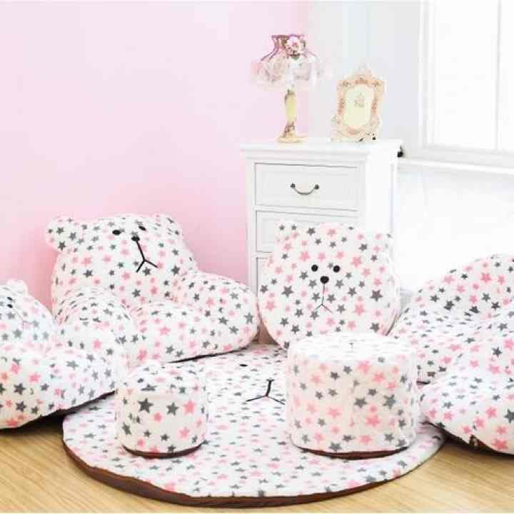 ぬいぐるみソファ椅子じゅうたんミニソファ8点セット002506