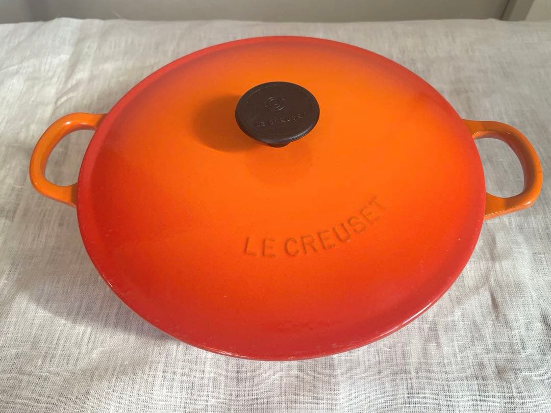 【美品】LE CREUSET ルクルーゼ　両手鍋 22cm