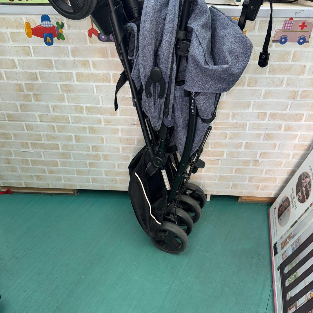 キンダーワゴン 2人乗りベビーカー DUOシティHOP 折りたたみ式
