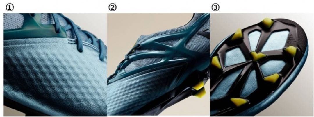 adidas 青 スパイクシューズ