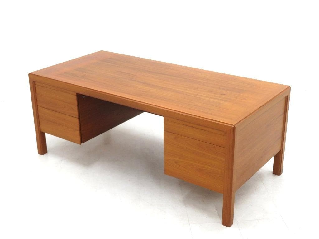 展示品　天童木工　ローズウッド　両袖デスク　両袖机　モダン　ミッドセンチュリー