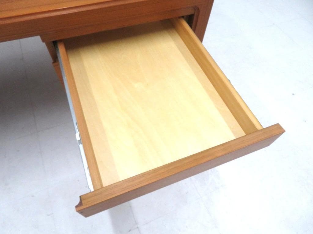 展示品　天童木工　ローズウッド　両袖デスク　両袖机　モダン　ミッドセンチュリー