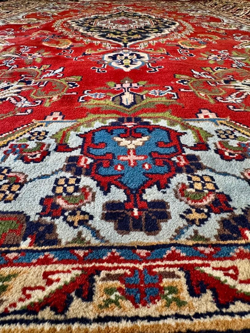 ペルシャ絨毯 カシャーン産 ウール100% 手織