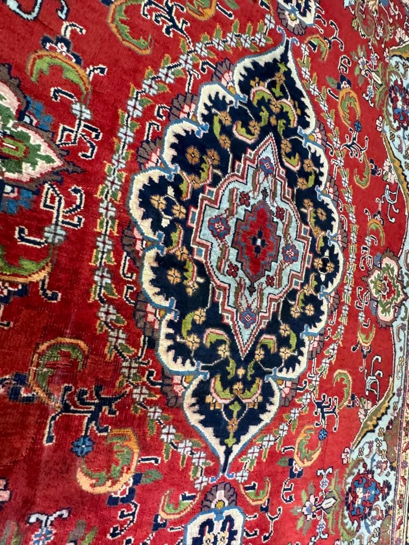 ペルシャ絨毯 カシャーン産 ウール100% 手織