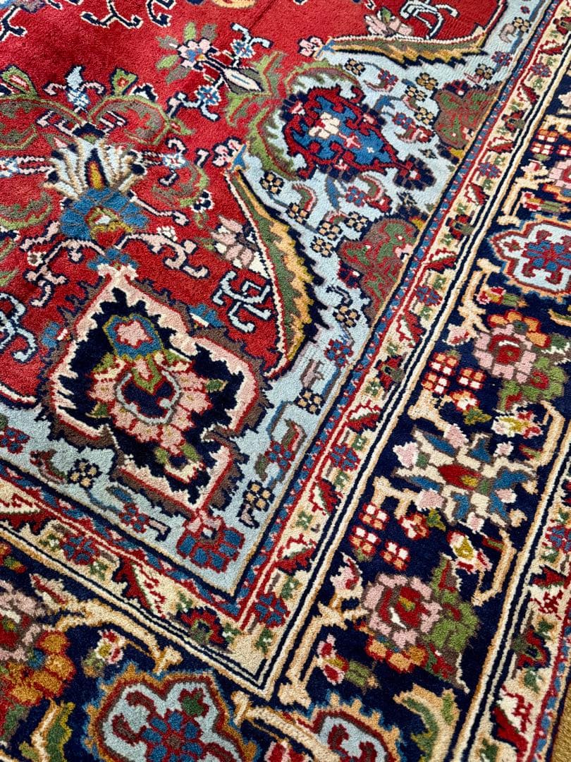 ペルシャ絨毯 カシャーン産 ウール100% 手織