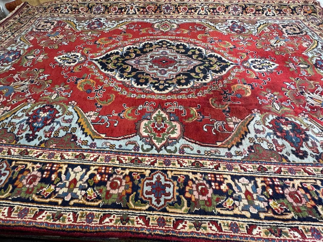 ペルシャ絨毯 カシャーン産 ウール100% 手織