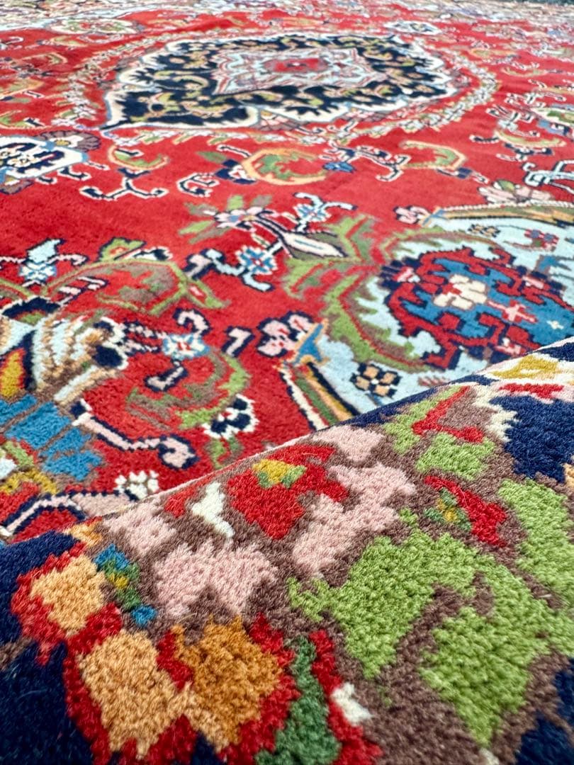 ペルシャ絨毯 カシャーン産 ウール100% 手織