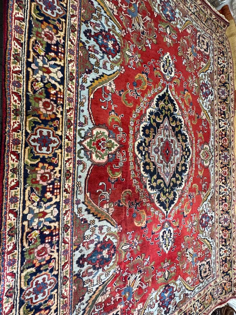 ペルシャ絨毯 カシャーン産 ウール100% 手織