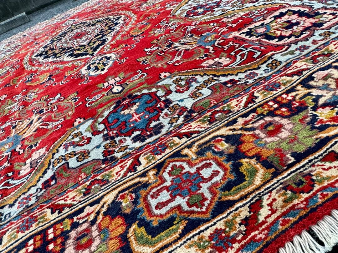 ペルシャ絨毯 カシャーン産 ウール100% 手織