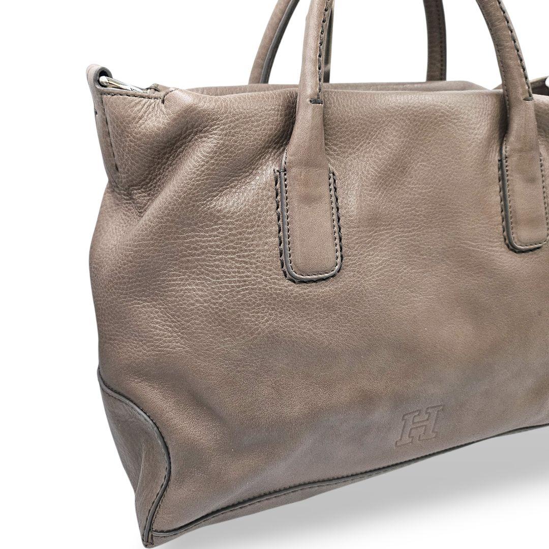 良品　ヒロフ　トートバッグ　A4可　ショルダー2way 　オールレザー保存袋