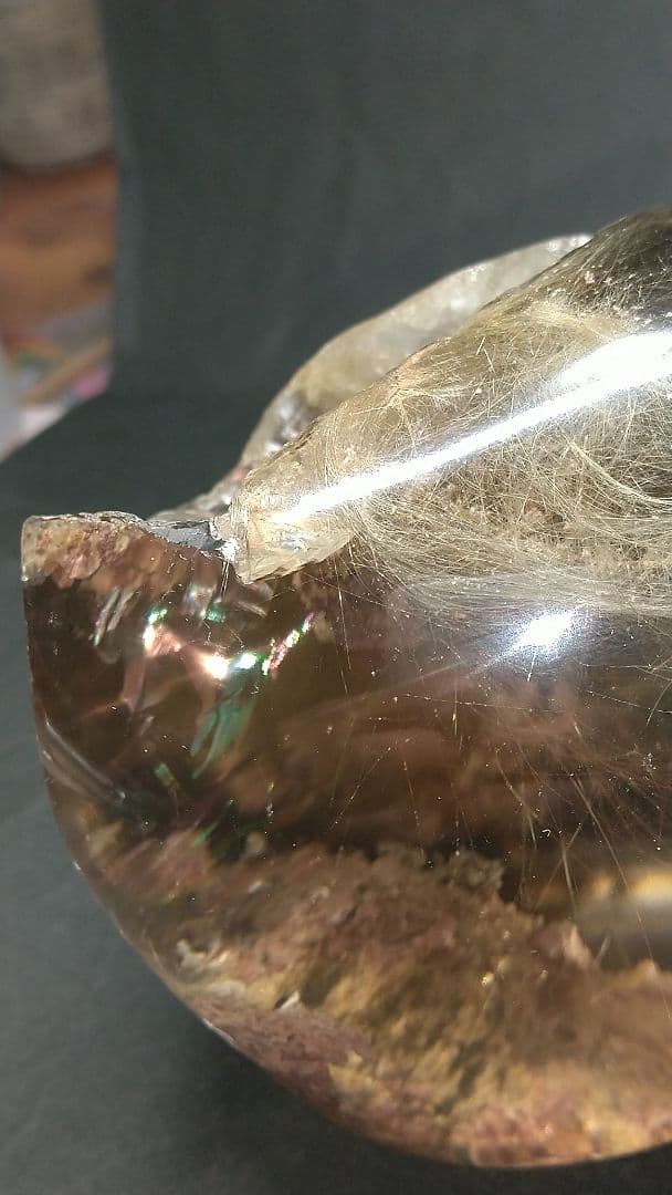 値下げ 自-⑤【ラビットヘアールチル 原石】746㌘