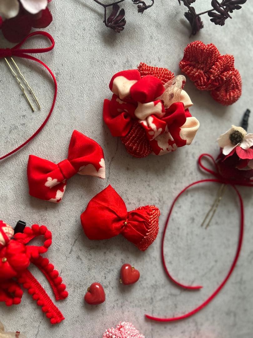 k*y様 七五三　七五三髪飾り　ヘッドドレス　着物髪飾り　リメイク髪飾り　060