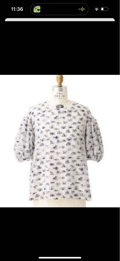 DRAWER ドゥロワー　2024SS オーガンカット　ジャカードブラウス