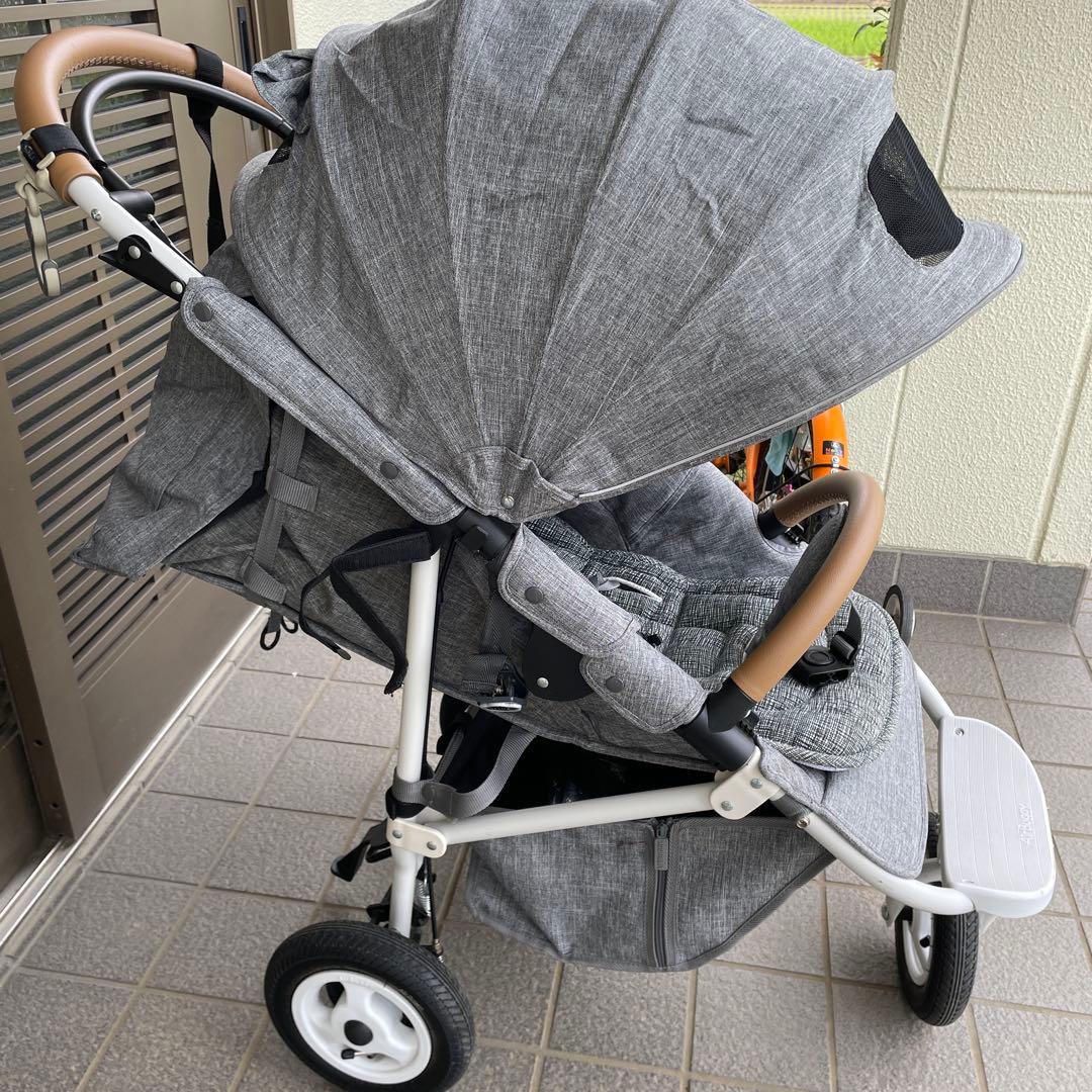 AIRBUGGY グレー ベビーカー　1人乗り