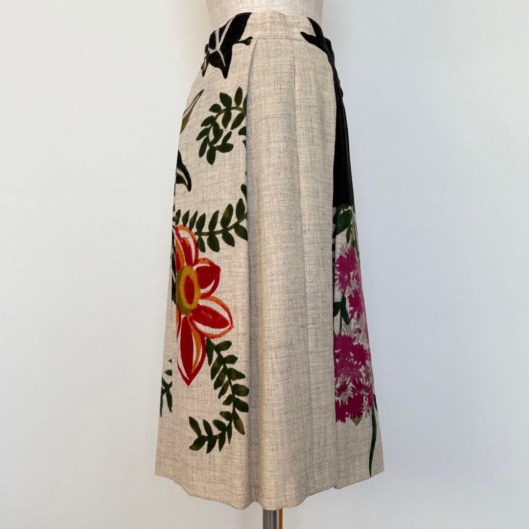 DRIES VAN NOTENドリスヴァンノッテン フラワーフレアスカート