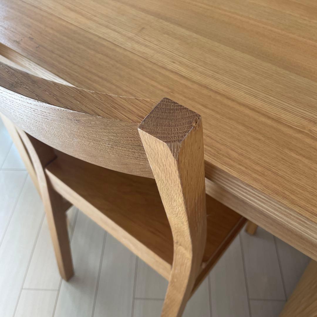 【引取り限定】無印良品 木製デスク チェア キャビネット 3点セット