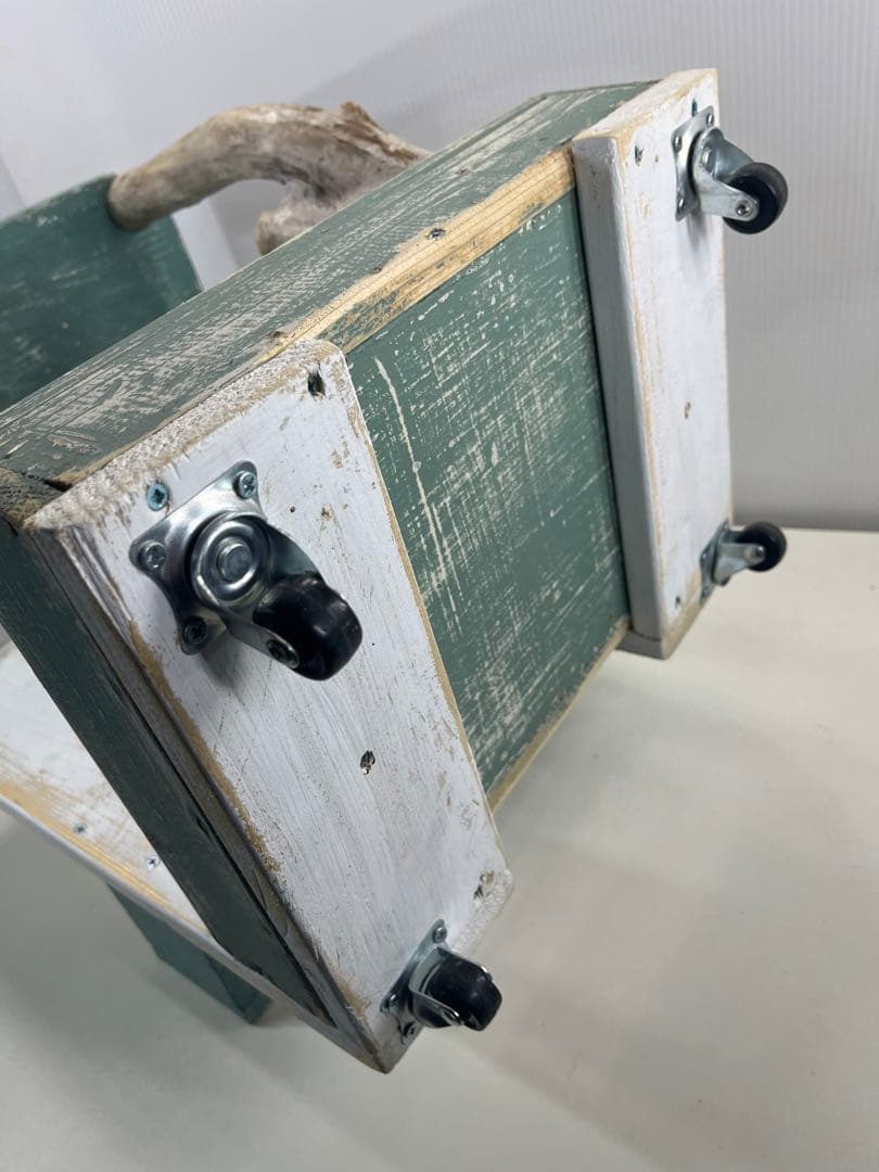 ③サイドテーブルワゴン 流木インテリア リメイク家具 DIY ハンドメイド