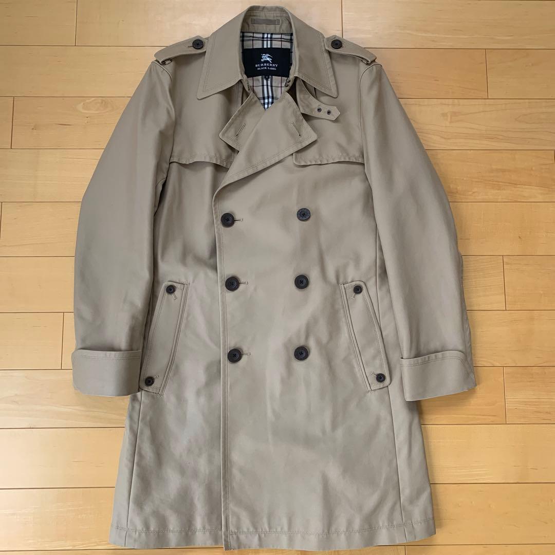 【BURBERRY BLACK LABEL】 ベージュ トレンチコート M