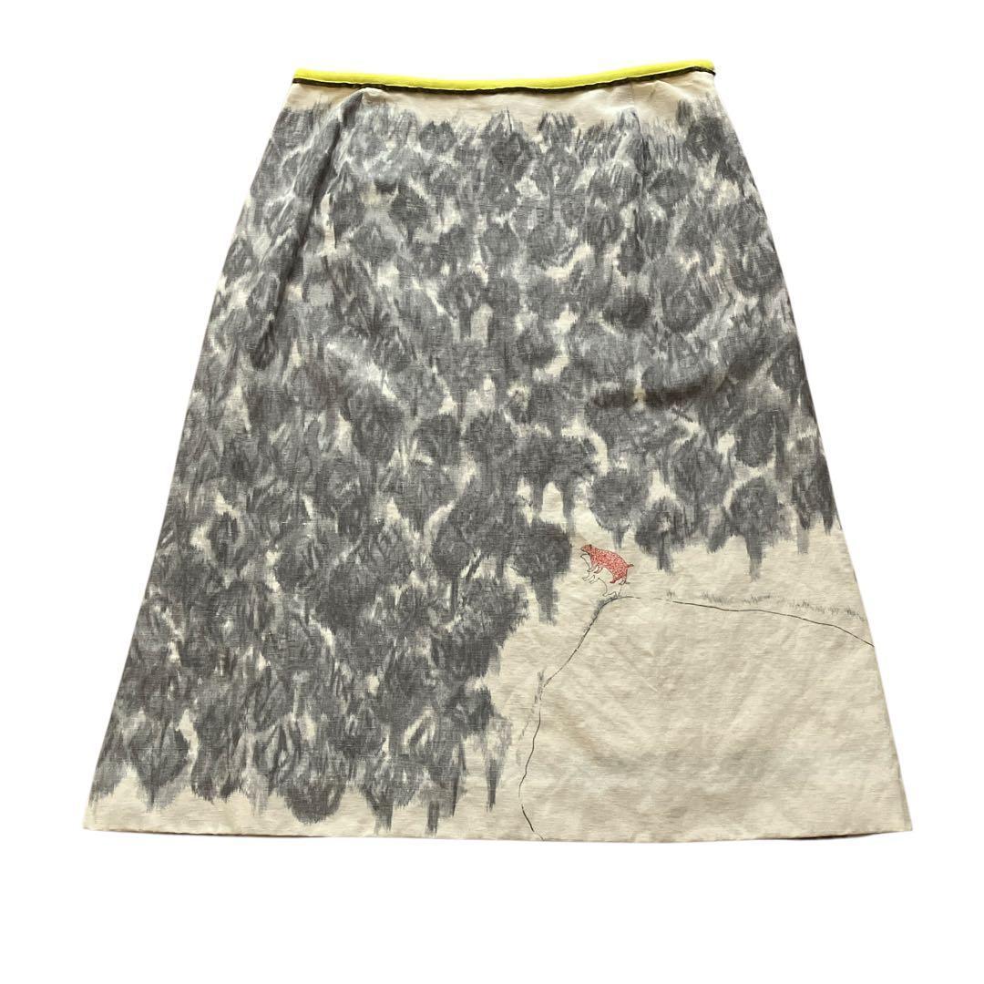 ミナペルホネン forest gate 森の入口 スカート レア品