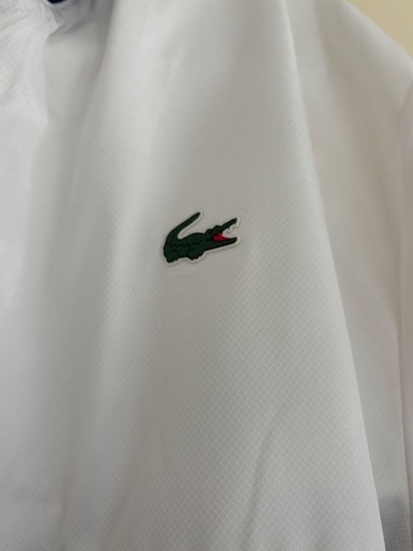 (レア)Lacoste ジャケット ホワイト/ネイビー/グリーン