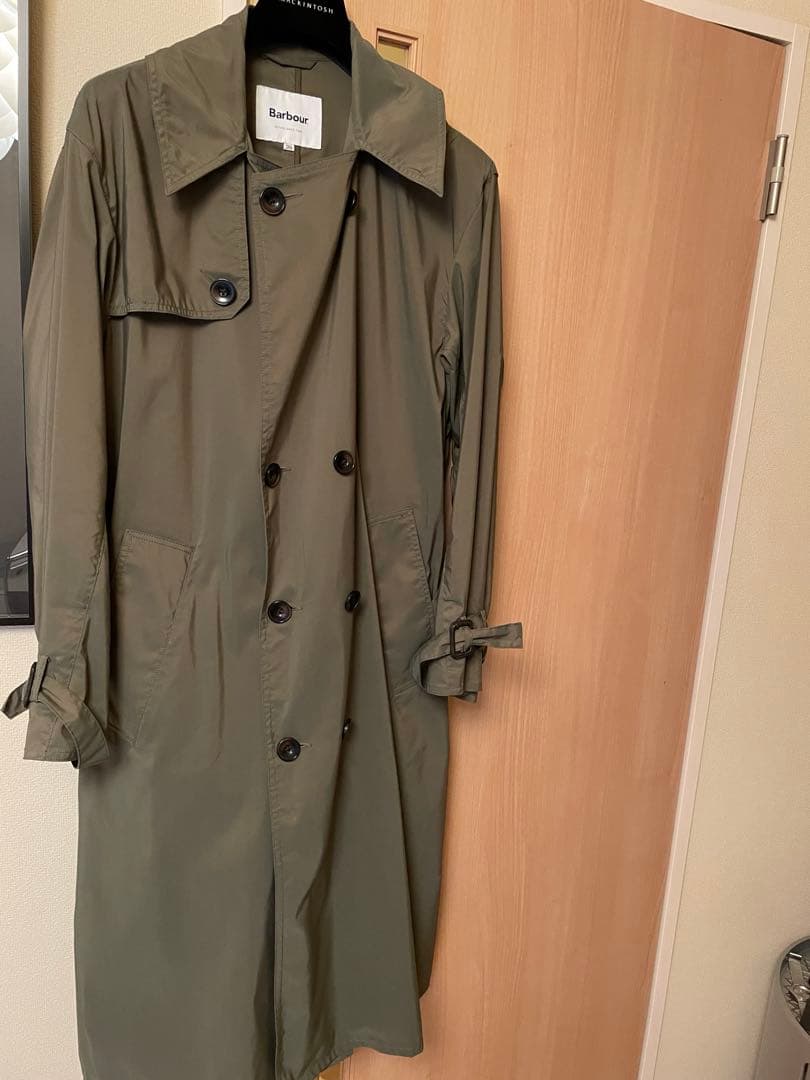 バブアー　コートトレンチ　玉虫色カーキ麻布テーラー　Barbour サイズ36