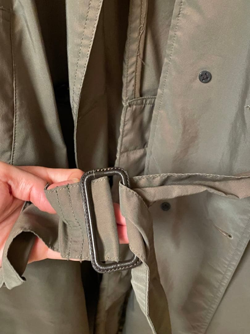 バブアー　コートトレンチ　玉虫色カーキ麻布テーラー　Barbour サイズ36