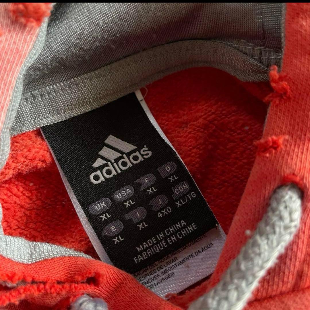 y2k“broken”鬼フェード“襤褸“4XO”フードboro sweat