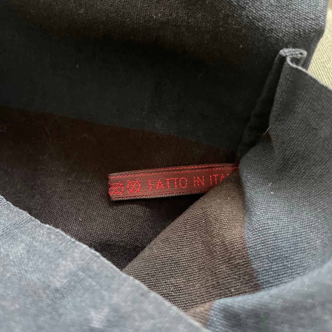 ダニエラグレジス ストライプ エプロン ネイビーボルドー