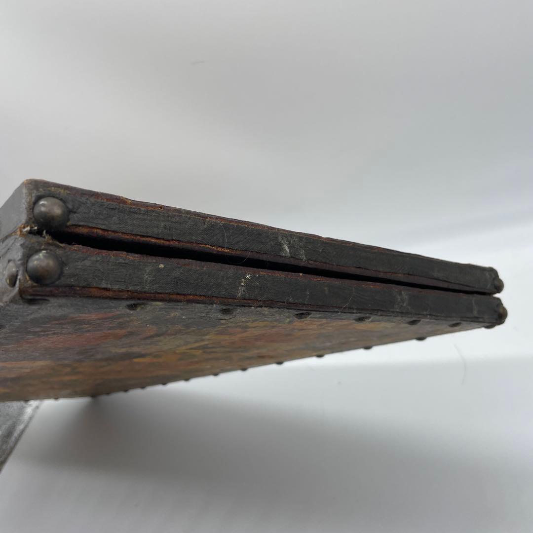 海外製屏風　ヴィンテージ　アンティーク　デコパージュパネル　スクラップスクリーン