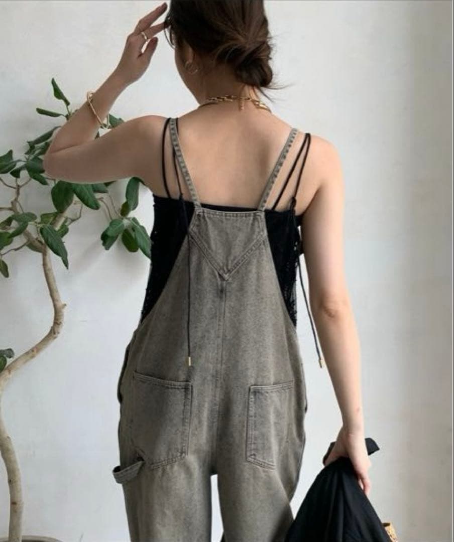 DouDou【新色追加/WEB限定】ミドルオンスデニムサロペット