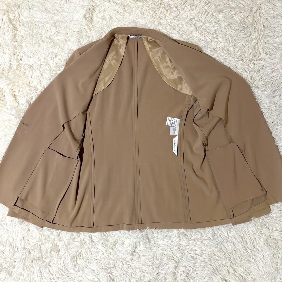 ✨極美品✨Max Mara大きいサイズ　パンツセットアップ　ベージュ　ストレッチ