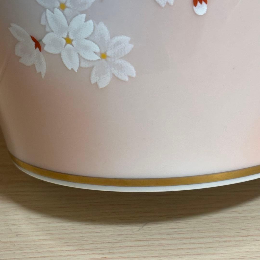 有田焼 香蘭社 吉野桜 花瓶 花器 骨董 フラワーベース　花びん　新品花台付
