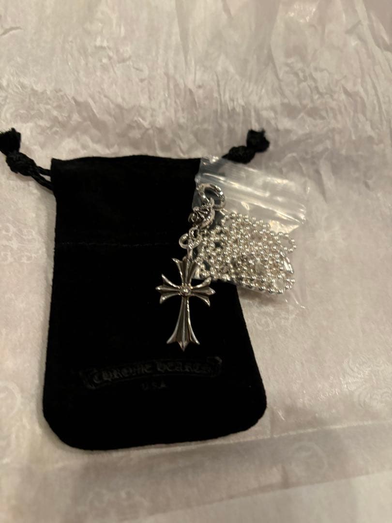 【新品11/29購入】クロムハーツ ワンボールタイニークロスCHボールチェーン付