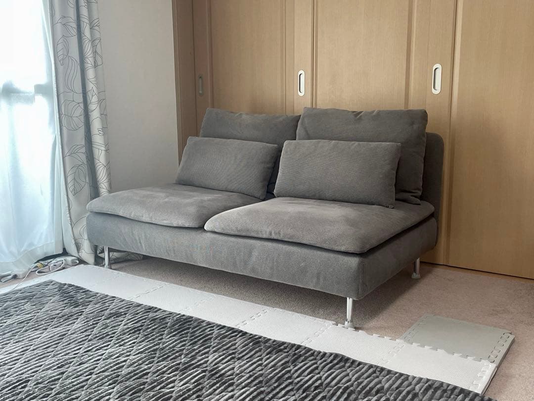 【送料無料】ソーデンハムン コンパクト ソファIKEA イケア ダークグレー