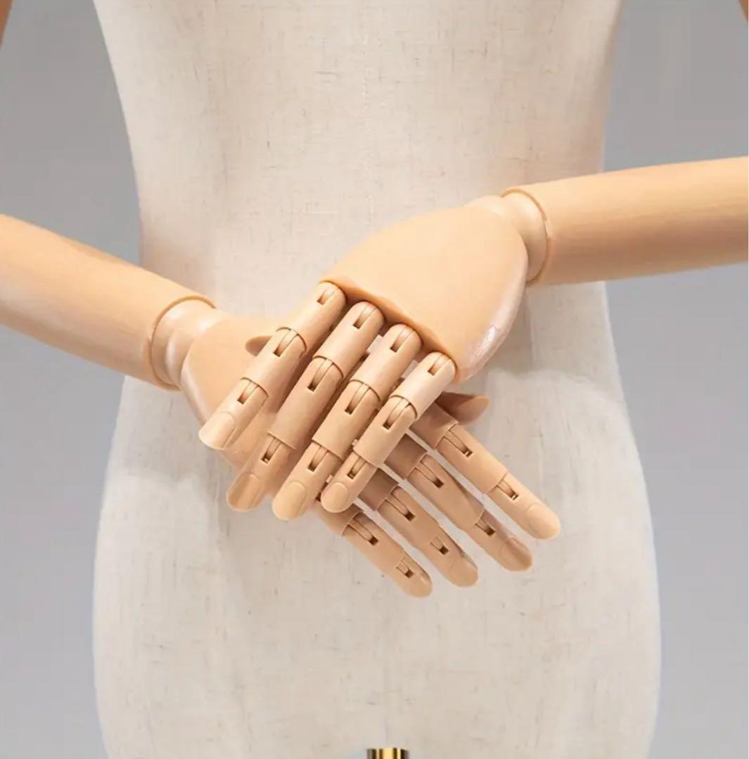 ⚠️6月特価‼️新品★腕・手指・頭付き・レディーストルソー★縫製使用可★白★ホワイト