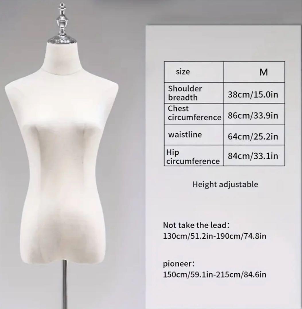 ⚠️6月特価‼️新品★腕・手指・頭付き・レディーストルソー★縫製使用可★白★ホワイト