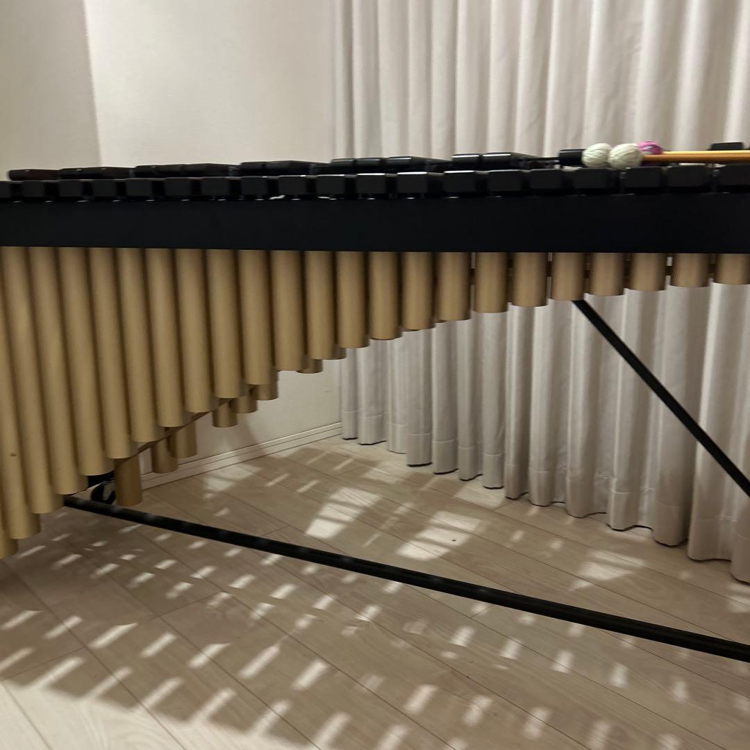 マリンバ 黒/ベージュ マレット付き