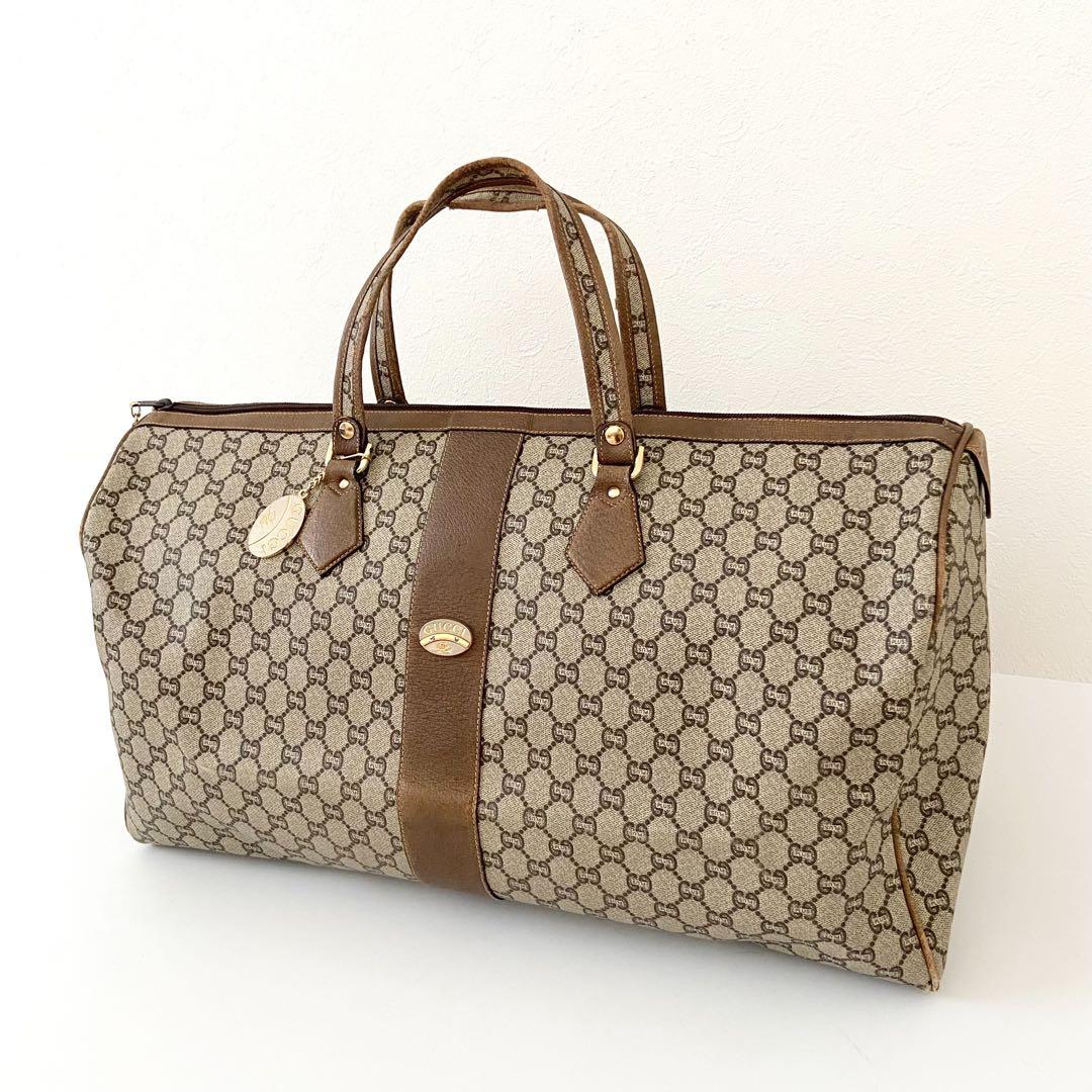 【希少】GUCCI オールドグッチ グッチプラス ボストンバッグ GGスプリーム