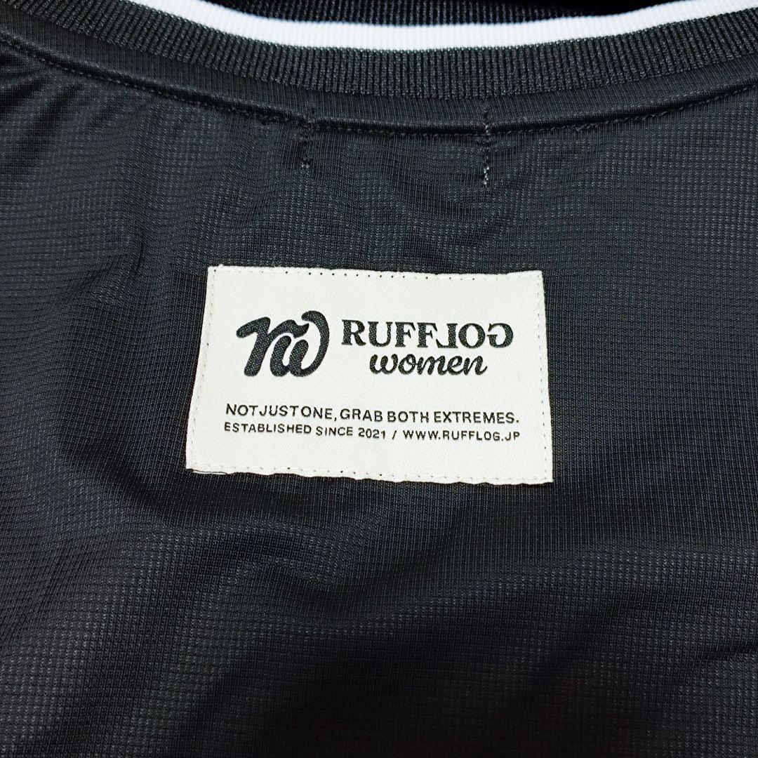S ラフロッグ RUFFLOG ゴルフ レディース 半袖 シャツ ブラック