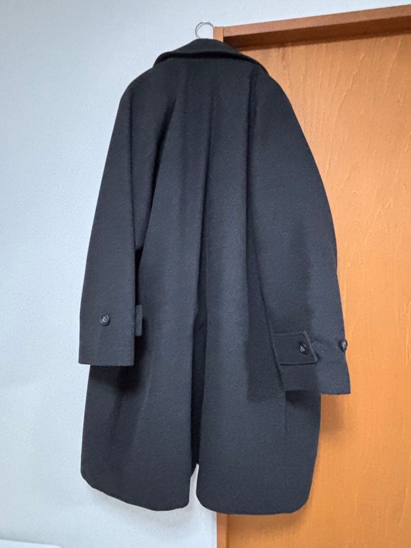 BEAMS フリースステンカラーコート　L チャコールグレー