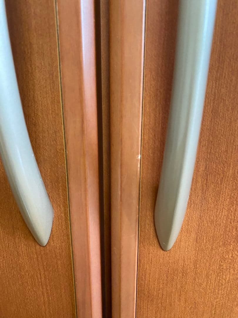 洋服タンス　ミラー付き　天然木　洋タンス　箪笥　二段